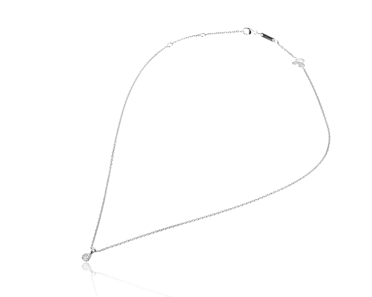 Оригинальный золотой кулон с бриллиантом 0.32ct Chopard