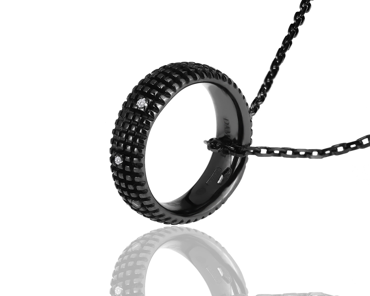 Оригинальный золотой кулон с бриллиантами Damiani Metropolitan Dream 230317/6