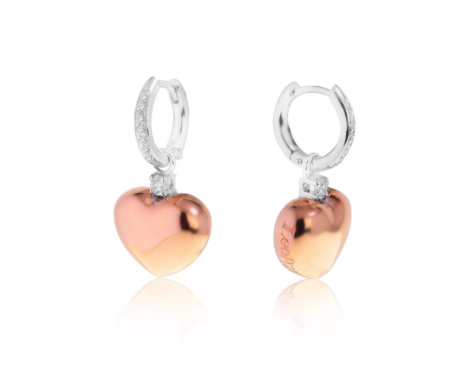 Оригинальные золотые серьги с бриллиантами 0.22ct Leo Pizzo 260922/9