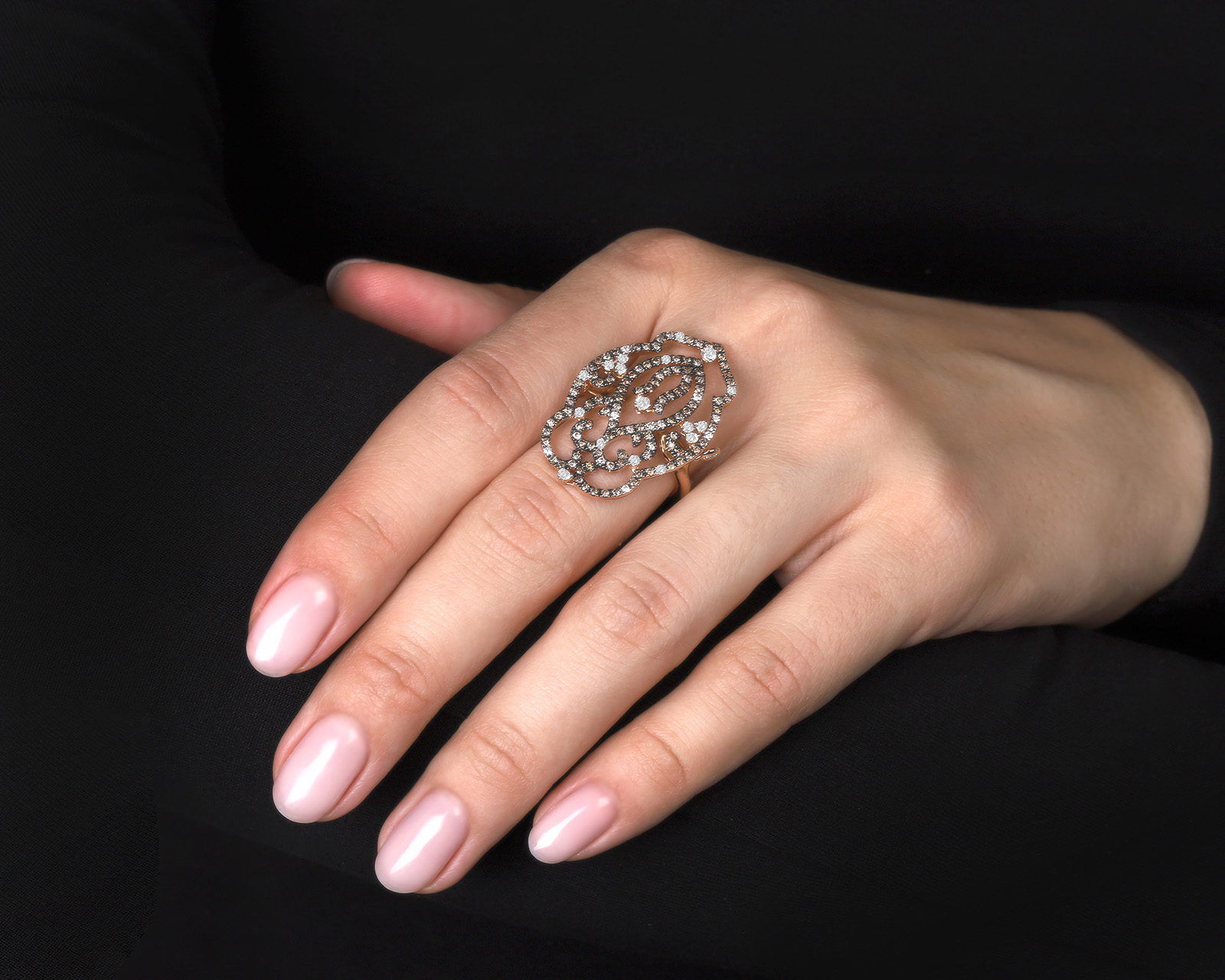 Оригинальное золотое кольцо с бриллиантами 1.07ct Casato