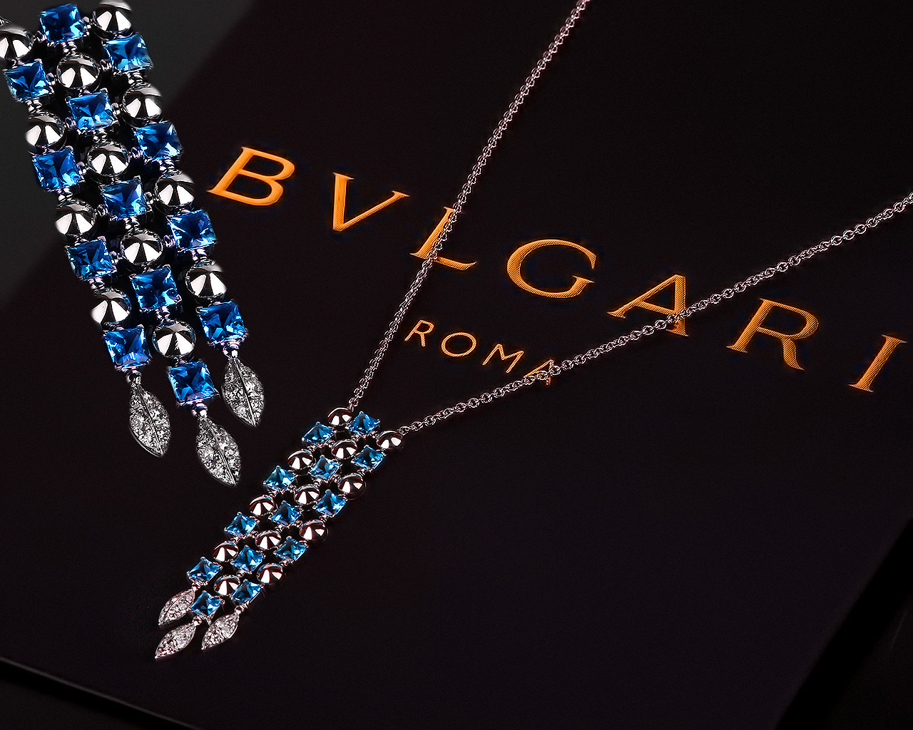 Волшебное золотое колье с топазами Bvlgari Lucea