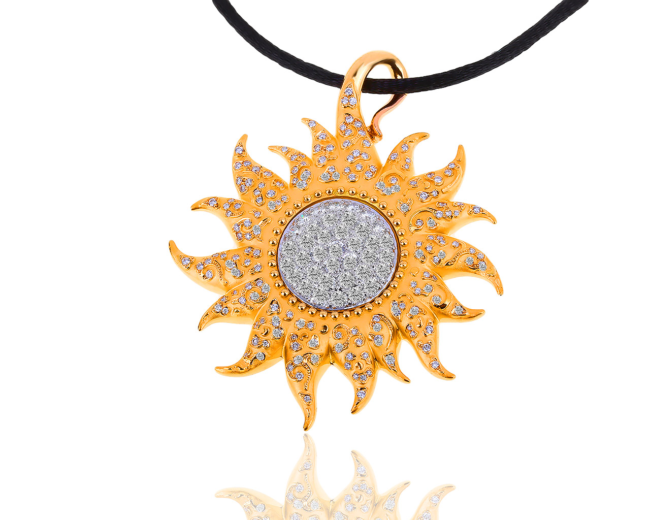 Роскошный золотой кулон с бриллиантами 2.20ct Carrera y Carrera 020319/3