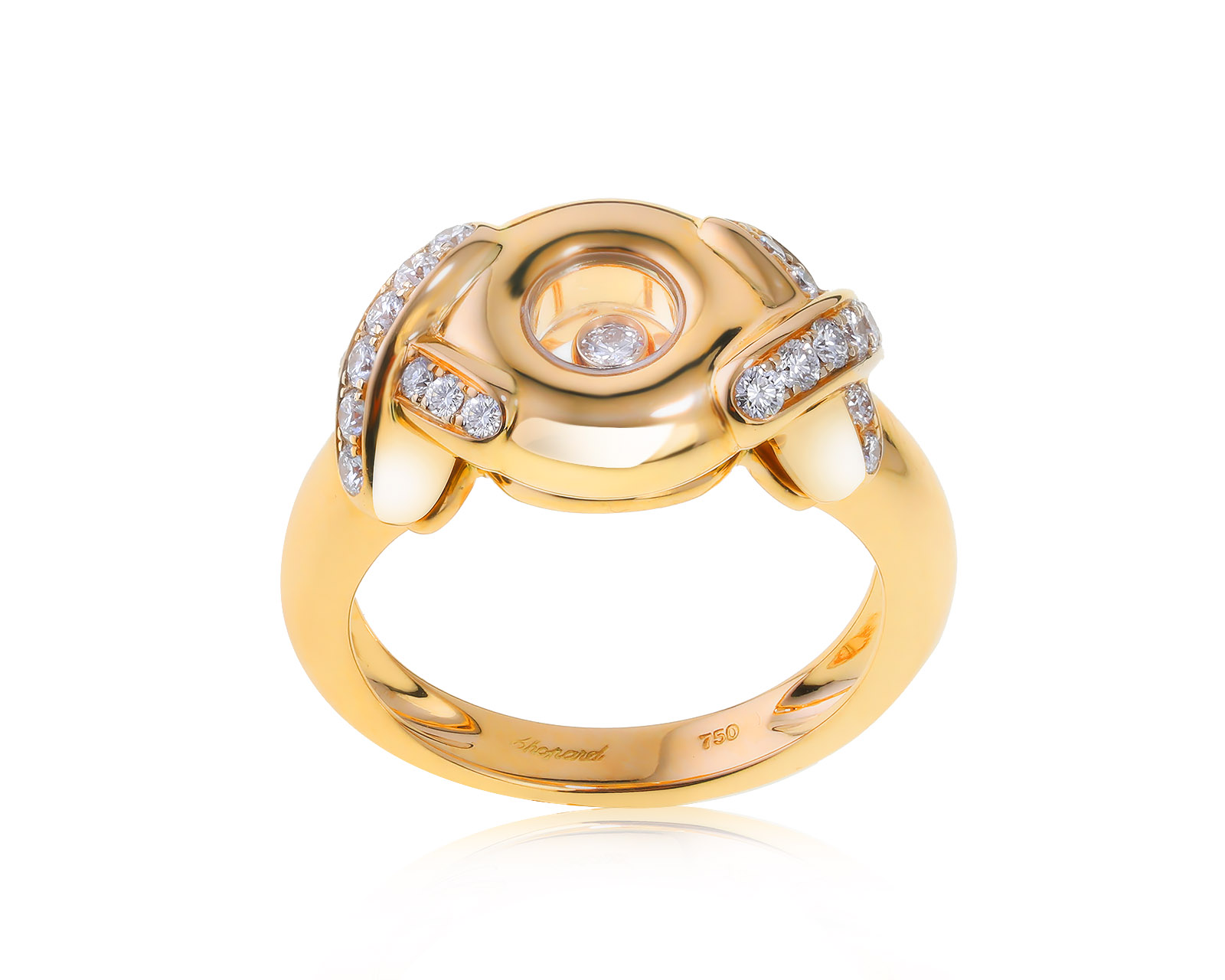 Оригинальное золотое кольцо Chopard 260122/10