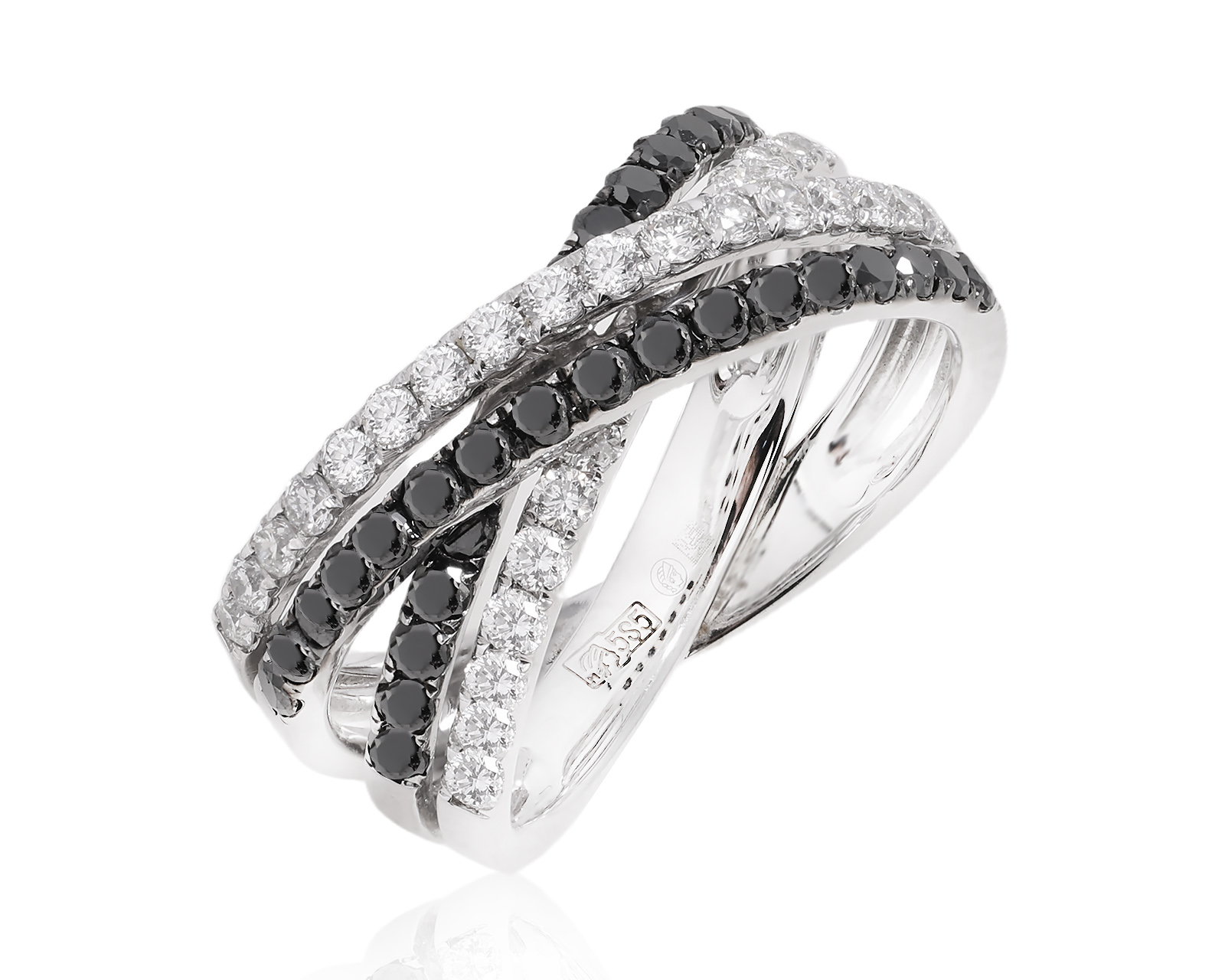 Золотое кольцо с бриллиантами 1.19ct