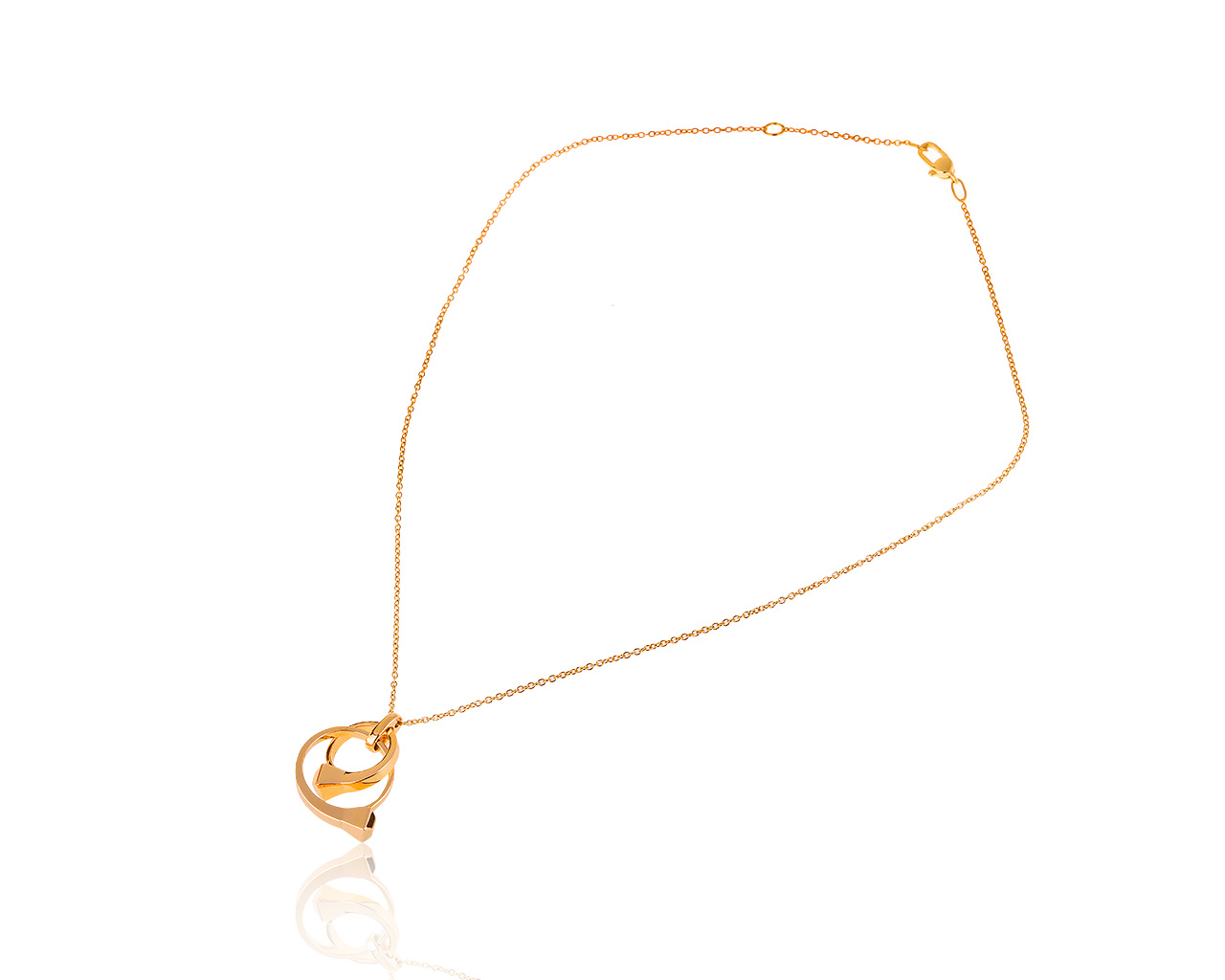 Оригинальный золотой кулон Gucci