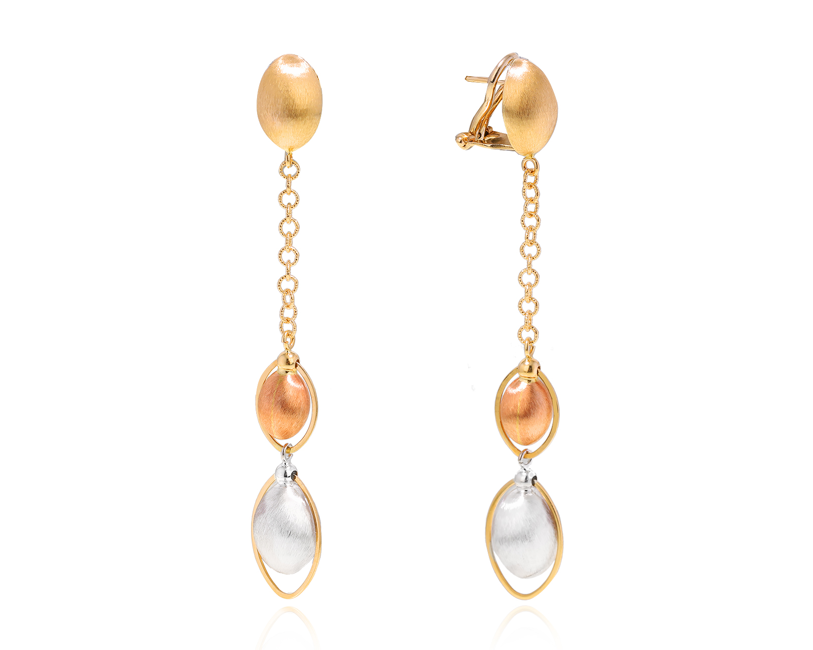 Оригинальные золотые серьги Giante 040224/6