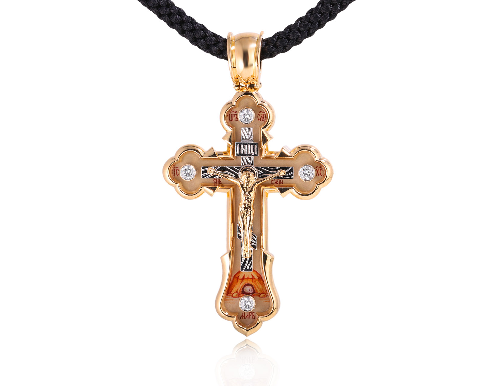 Оригинальный золотой кулон с бриллиантами 0.12ct Агафонов 051125/4