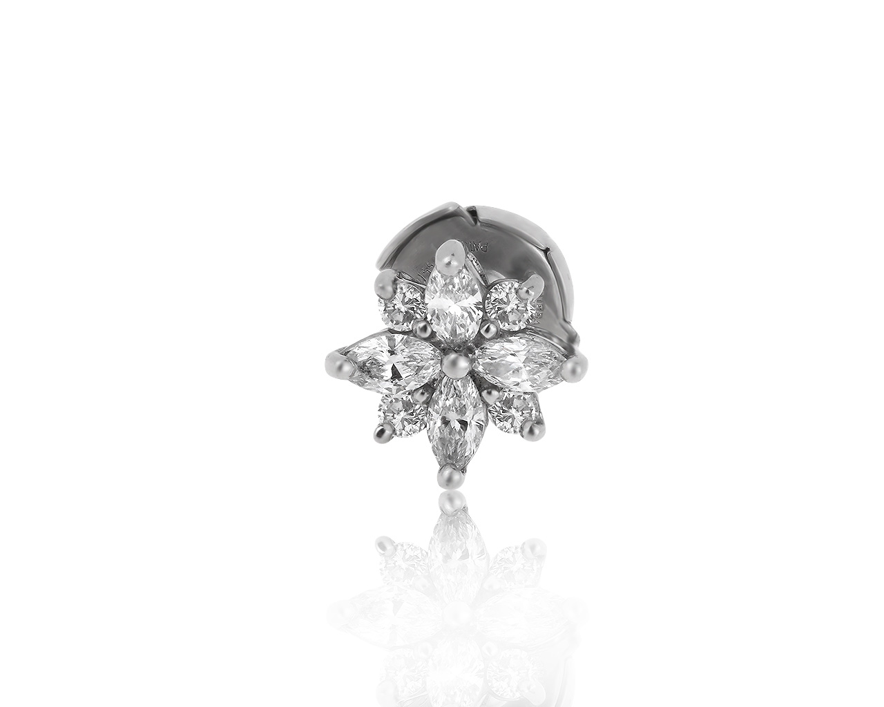 Оригинальная платиновая серьга с бриллиантами 0.34ct Tiffany&Co 050819/4 Оригинальная платиновая серьга с бриллиантами 0.34ct Tiffany&Co 050819/4