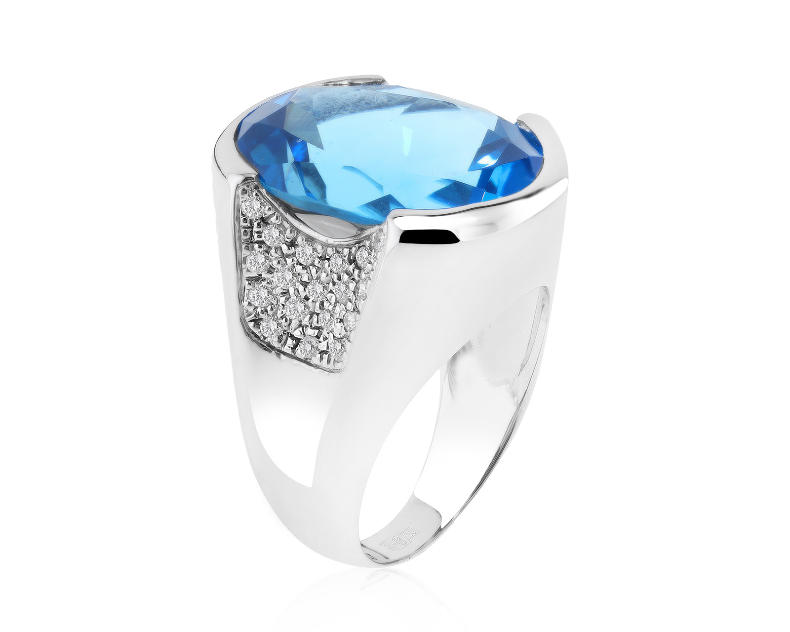 Восхитительное золотое кольцо с топазом 21.40ct 171121/20