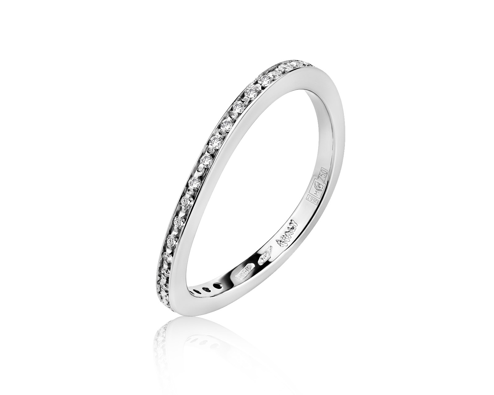 Оригинальное золотое кольцо с бриллиантами 0.08ct Roberto Coin 100326/2