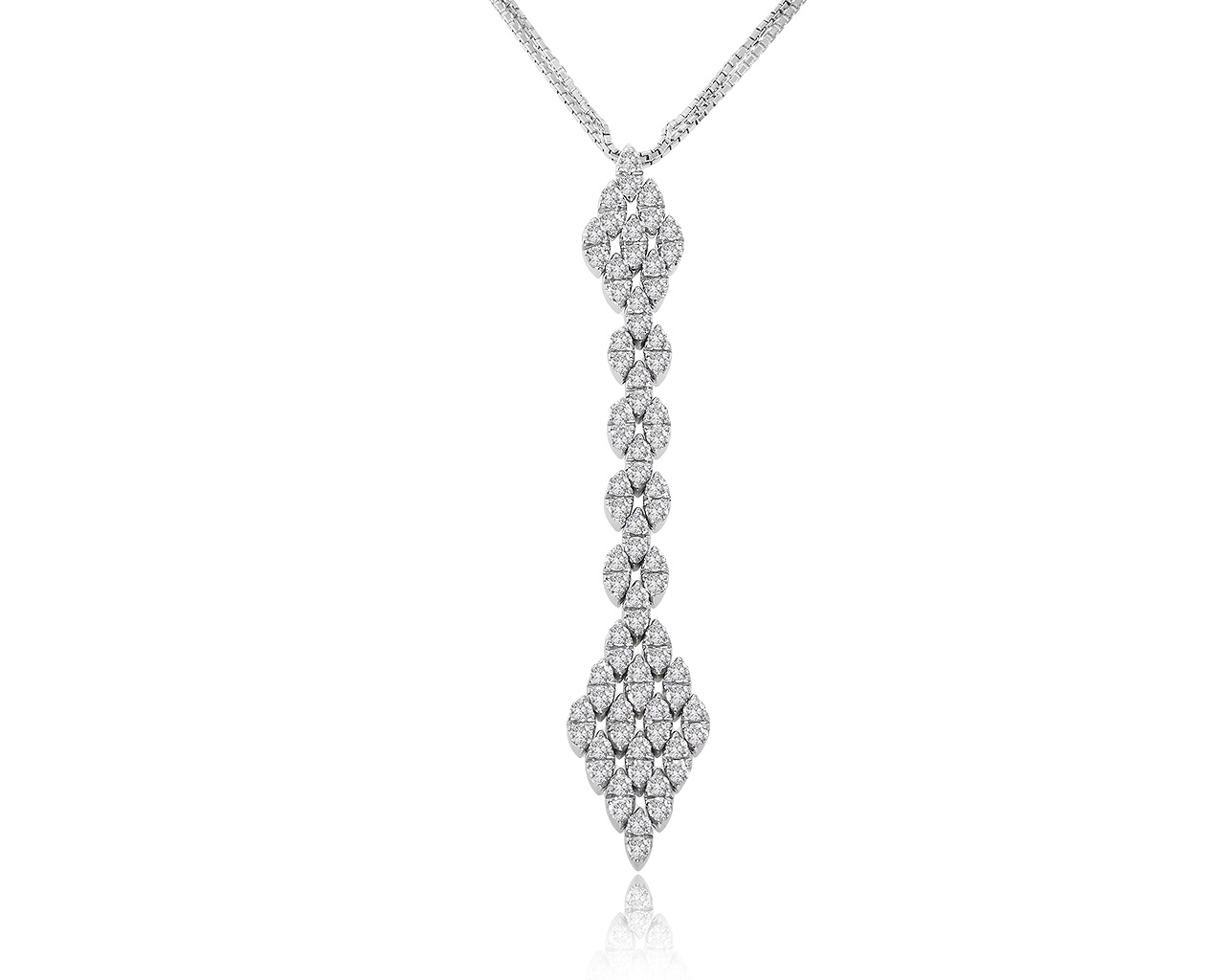 Оригинальный золотой кулон с бриллиантами 2.10ct Alfieri & St.John 010321/14 Оригинальный золотой кулон с бриллиантами 2.10ct Alfieri & St.John 010321/14