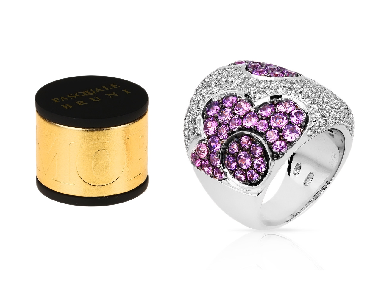 Оригинальное золотое кольцо с бриллиантами 1.04ct Pasquale Bruni