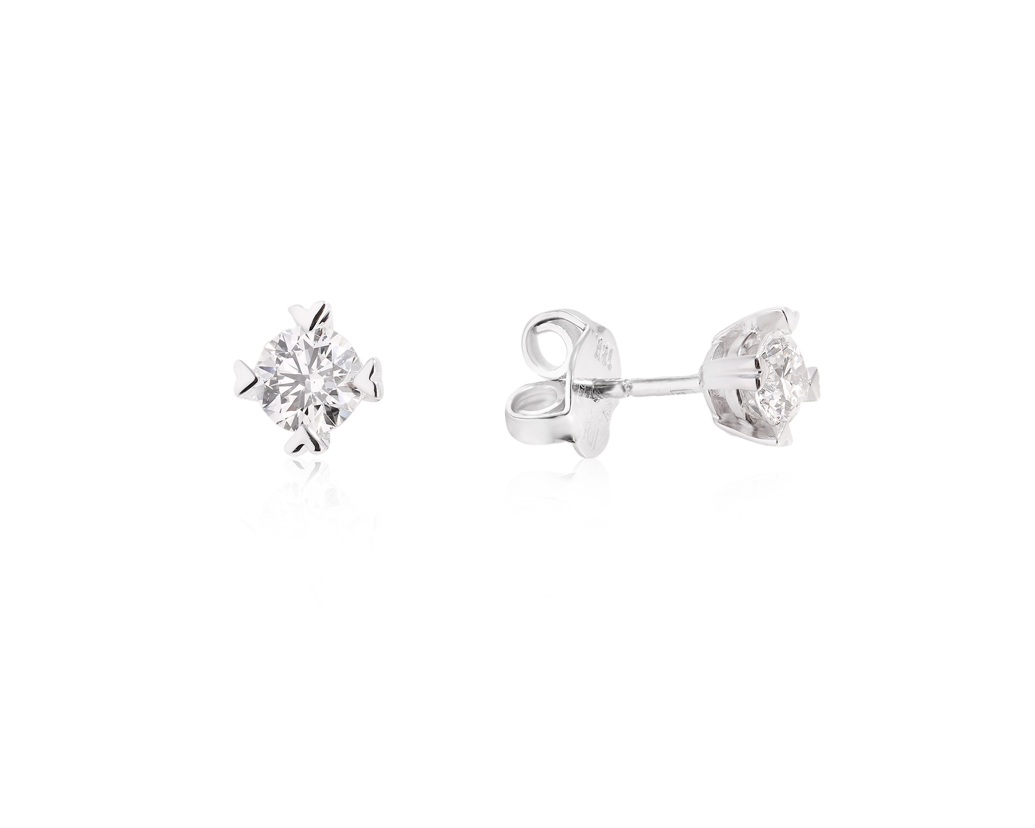 Золотые серьги с бриллиантами 0.55ct 990249/1-1