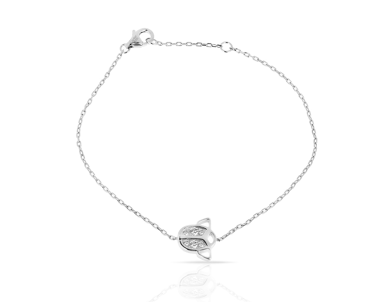 Изящный золотой браслет с бриллиантами 0.12ct Cartier 200318/17