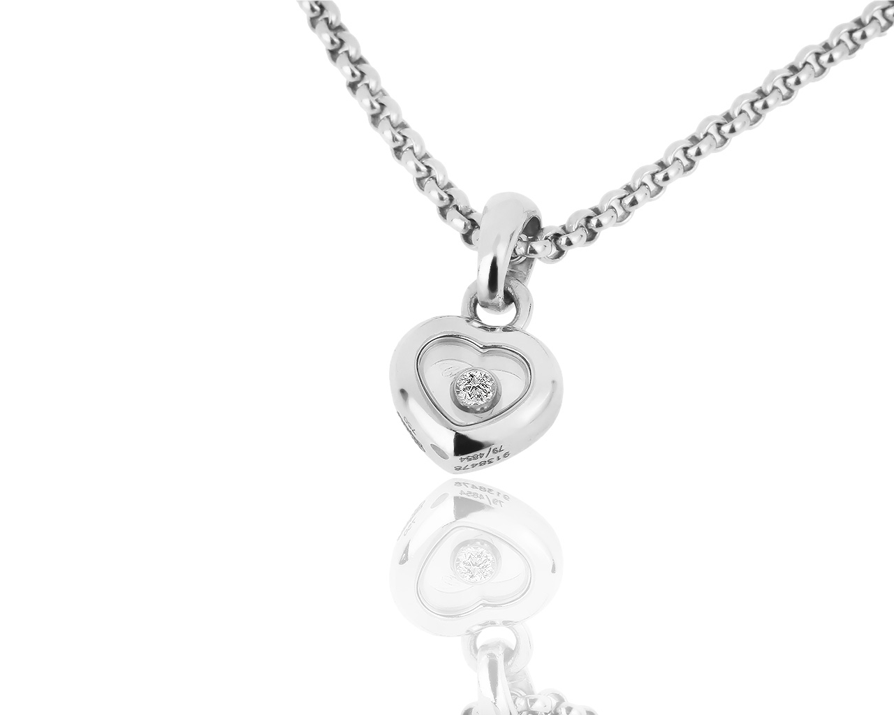 Золотая подвеска с бриллиантом 0.05ct Chopard Happy Diamonds 300119/12