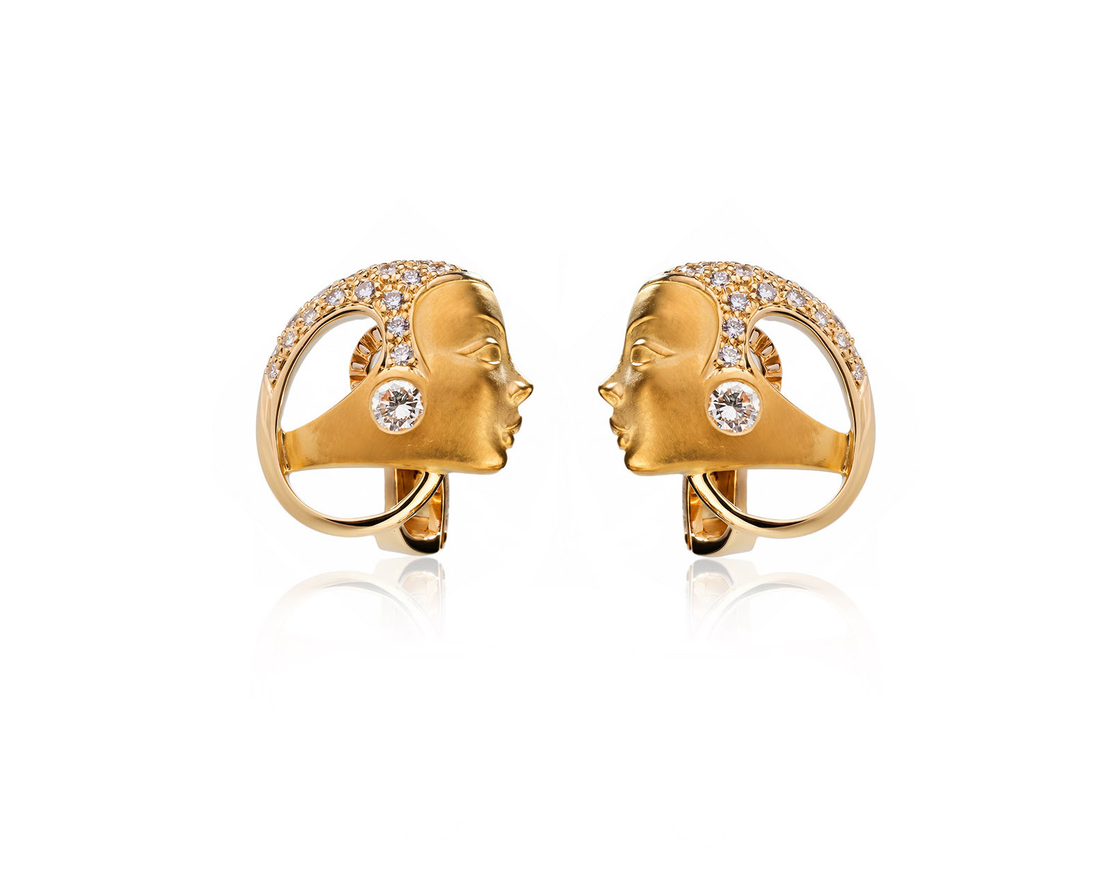 Оригинальные золотые серьги с бриллиантами 0.78ct Carrera y Carrera Eden 290726/13