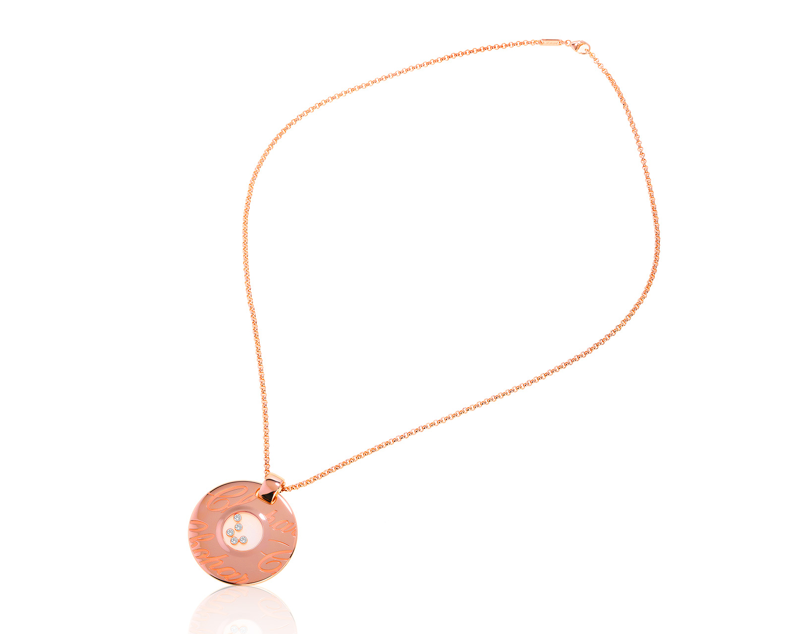 Оригинальный золотой кулон Chopard Chopadissimo