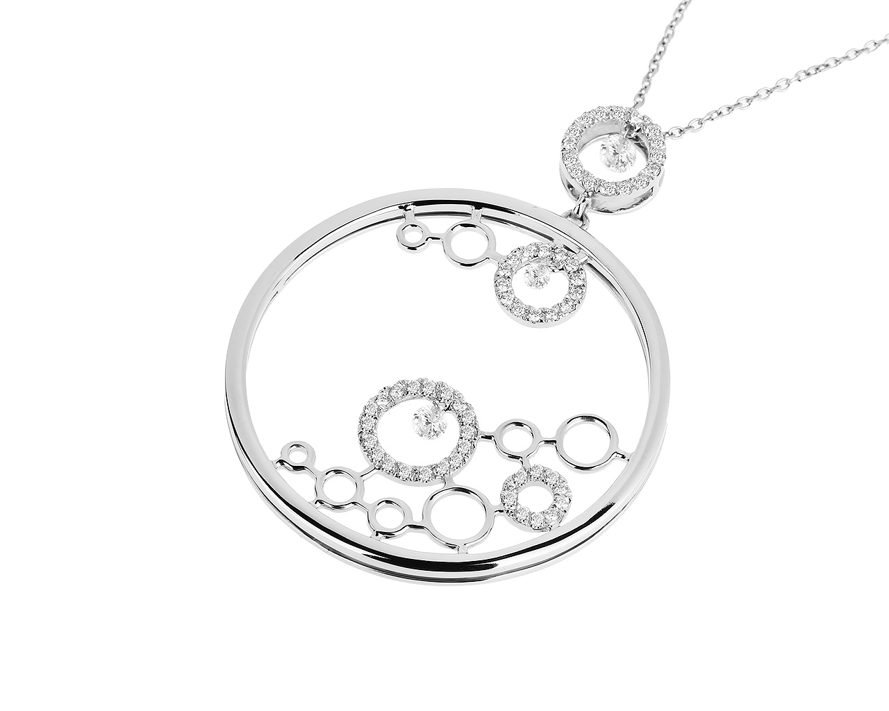 Итальянский золотой кулон с бриллиантами 0.73ct 100318/5