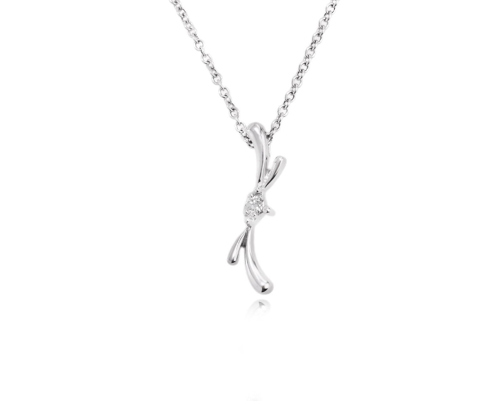 Золотой кулон с бриллиантом 0.08ct 311023/2