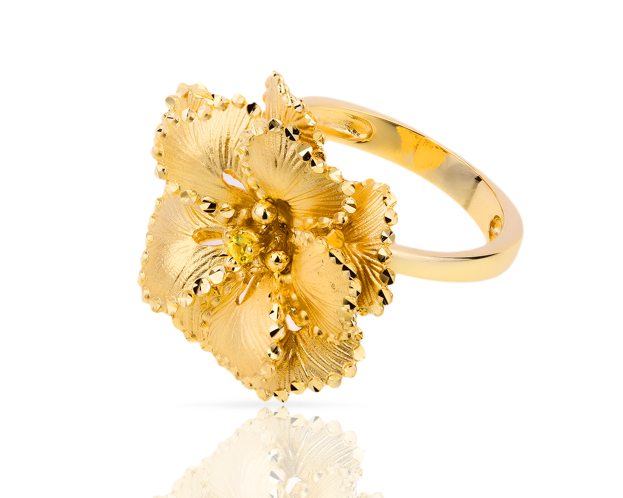 Золотое кольцо с цитрином Roberto Bravo 200418/6