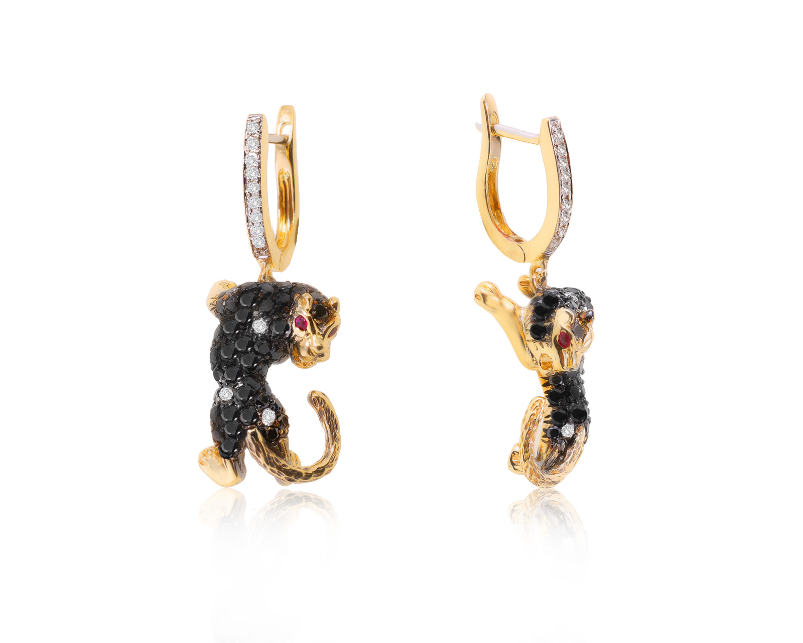 Золотые серьги с бриллиантами 1.59ct 280823/5