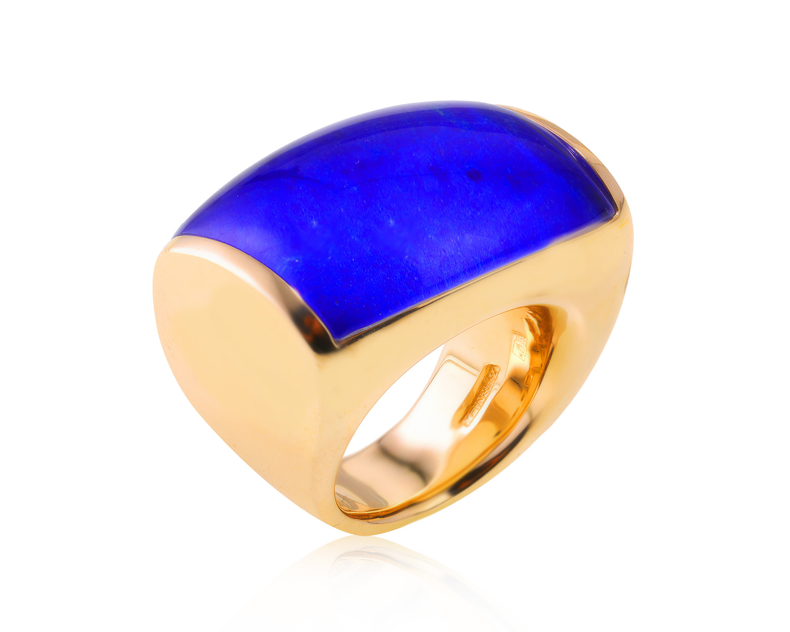 Оригинальное золотое кольцо с кварцем 19.52ct Vhernier Plateau 221023/10