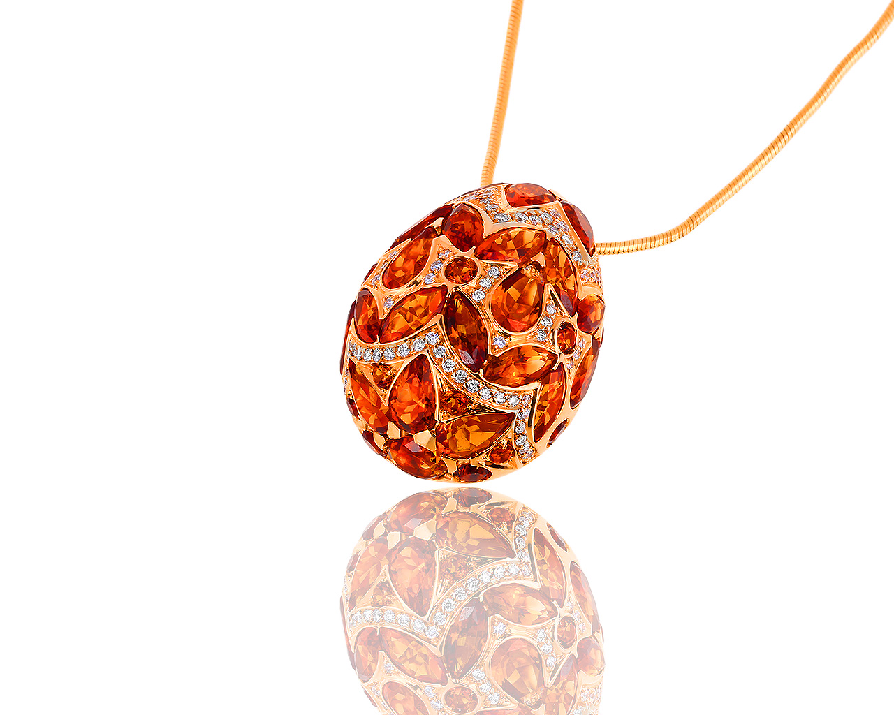 Бриллиантовый кулон с цитринами Giovanni Ferraris 220917/3