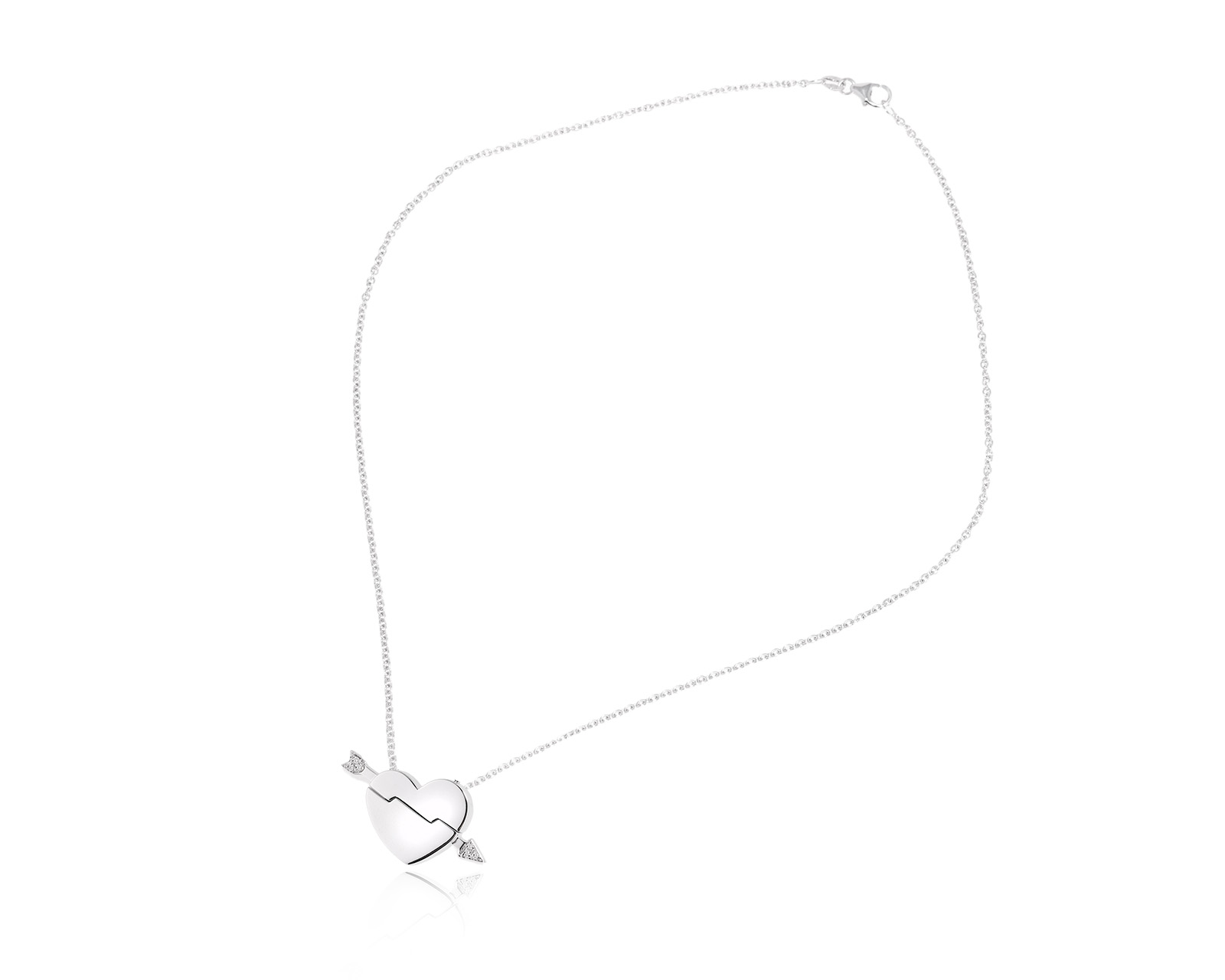 Оригинальное золотое колье с бриллиантами 0.03ct Mauboussin