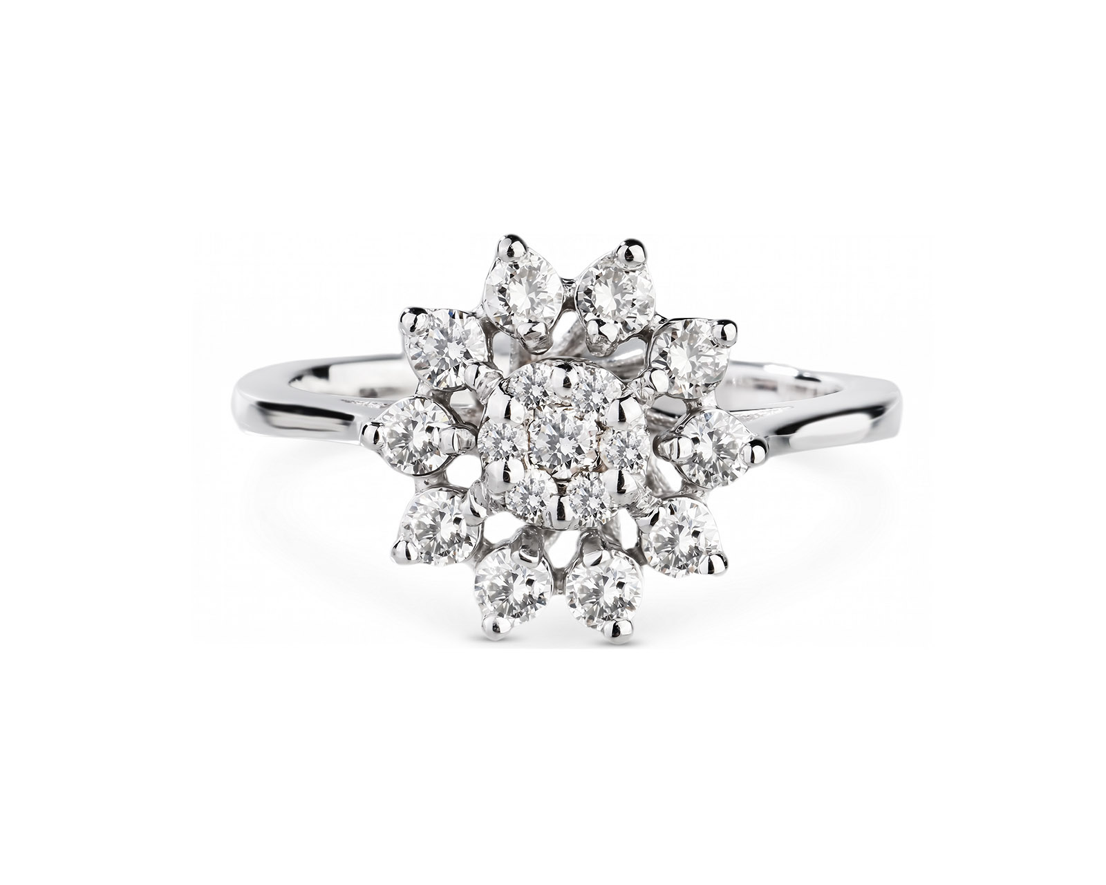 Золотое кольцо с бриллиантами 0.50ct