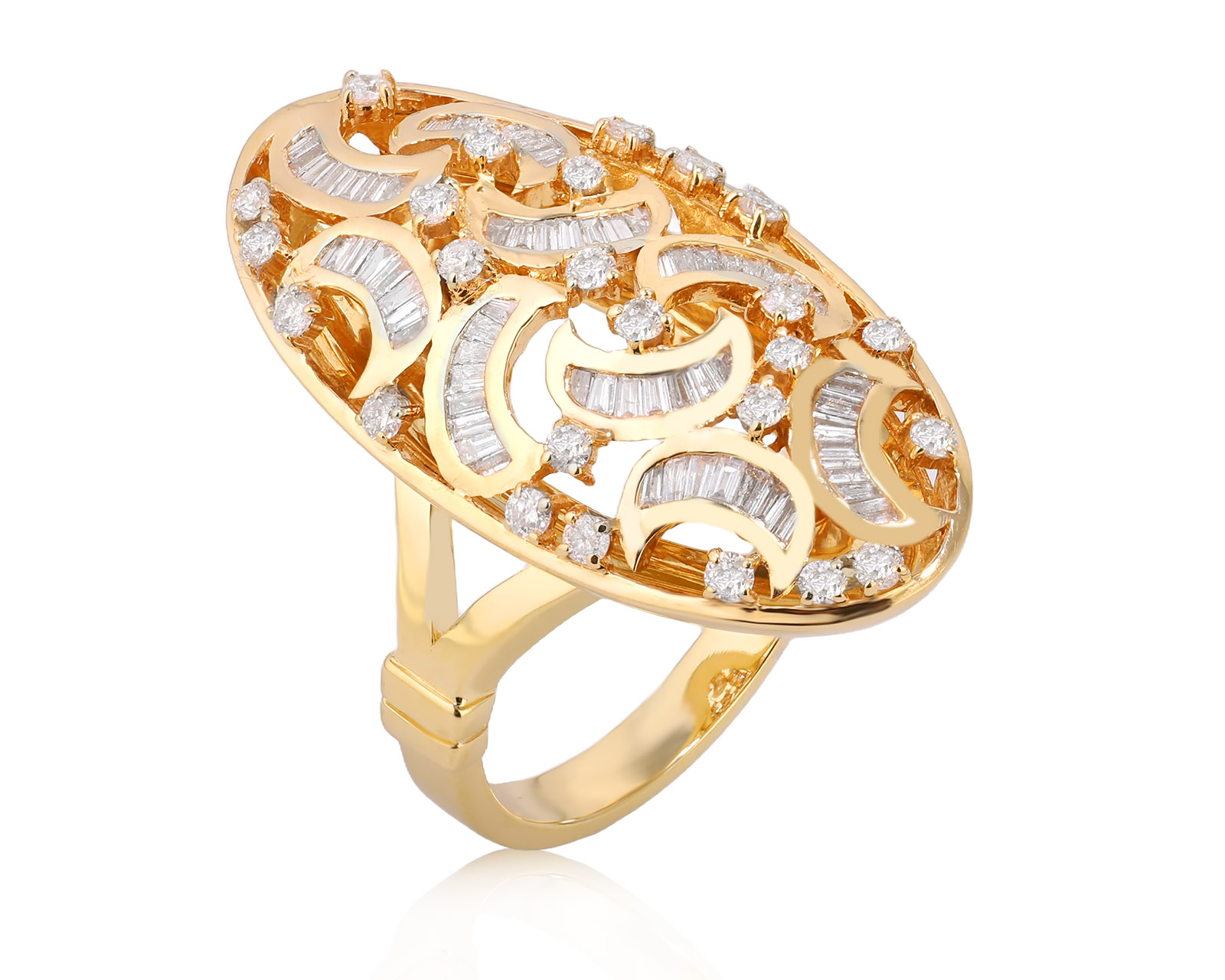 Золотое кольцо с бриллиантами 1.41ct 291025/2