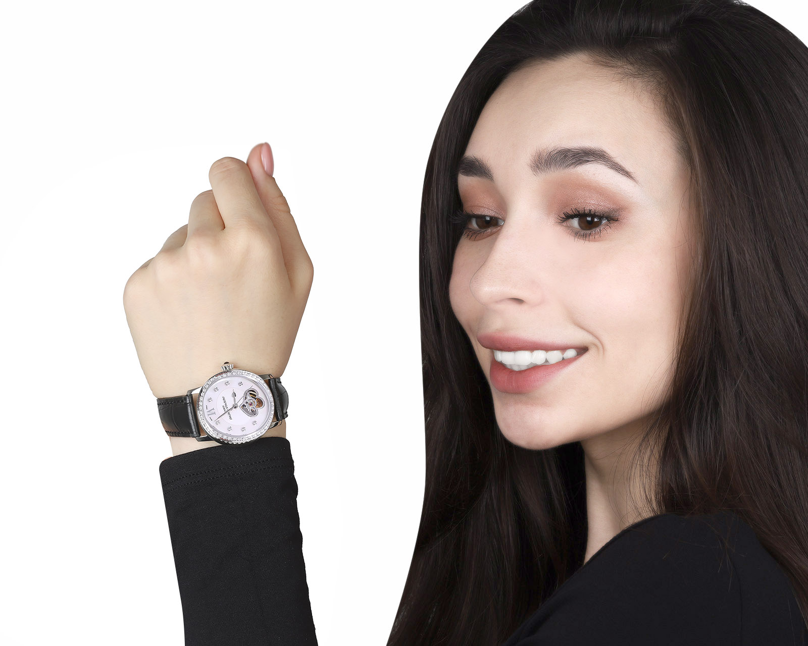 Оригинальные стальные часы Frederique Constant Double Heart Beat