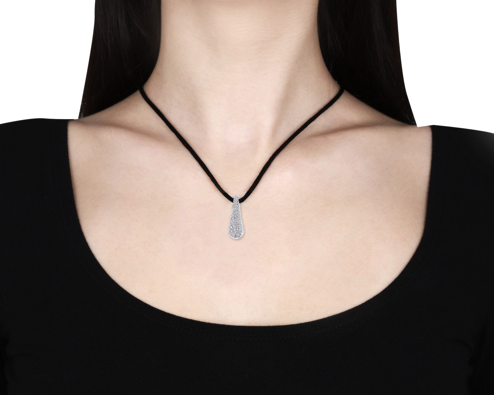 Престижный золотой кулон с бриллиантами 1.74ct