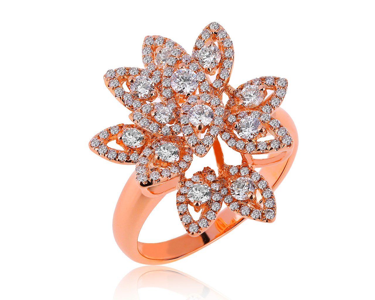 Солидное золотое кольцо с бриллиантами 1.40ct 170720/8