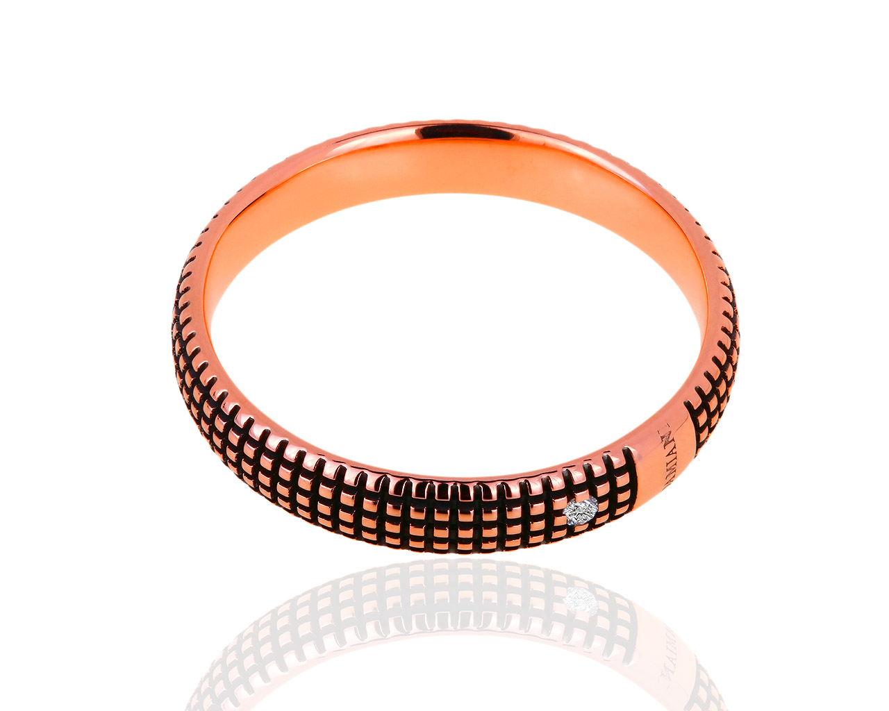 Золотое кольцо с бриллиантом Damiani Metropolitan Dream
