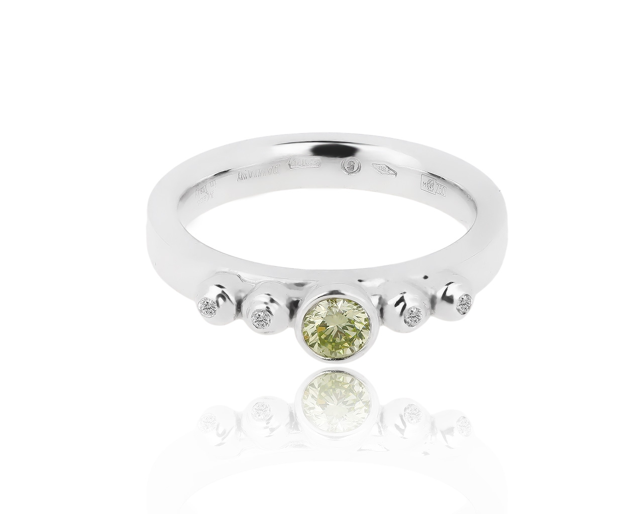 Оригинальное золотое кольцо с бриллиантами 0.30ct Damiani 170419/12