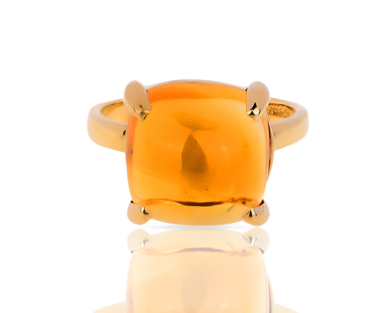 Золотое кольцо с цитрином Tiffany&Co Paloma's Sugar Stacks