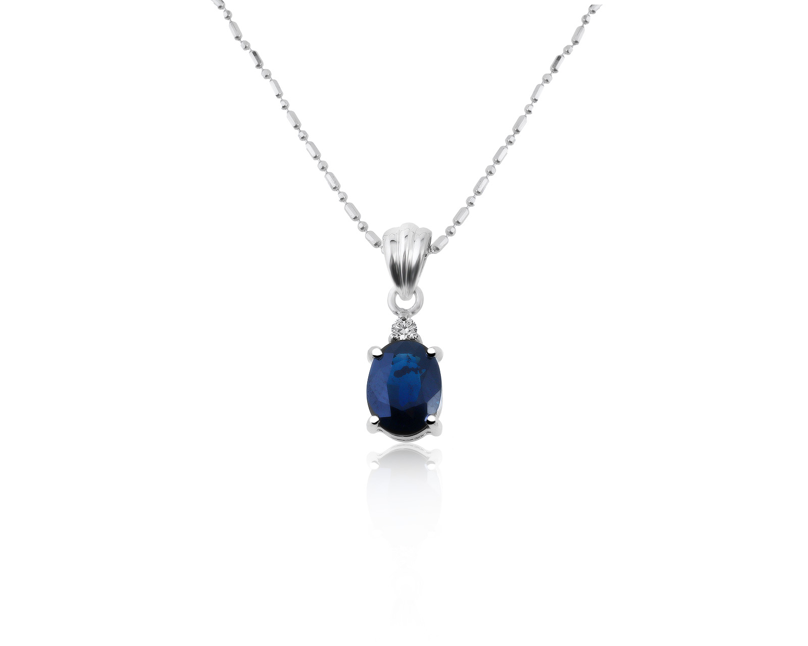 Итальянский золотой кулон с сапфиром 1.71ct 050321/6