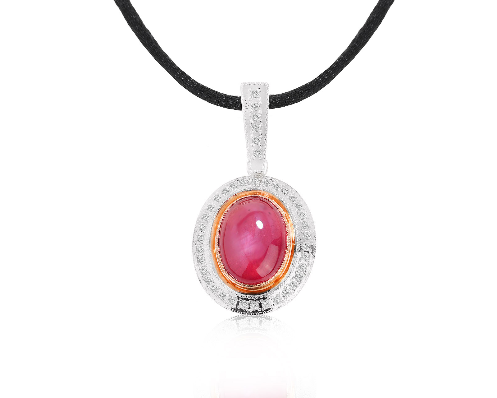 Модный золотой кулон с рубином 11.91ct 270921/13