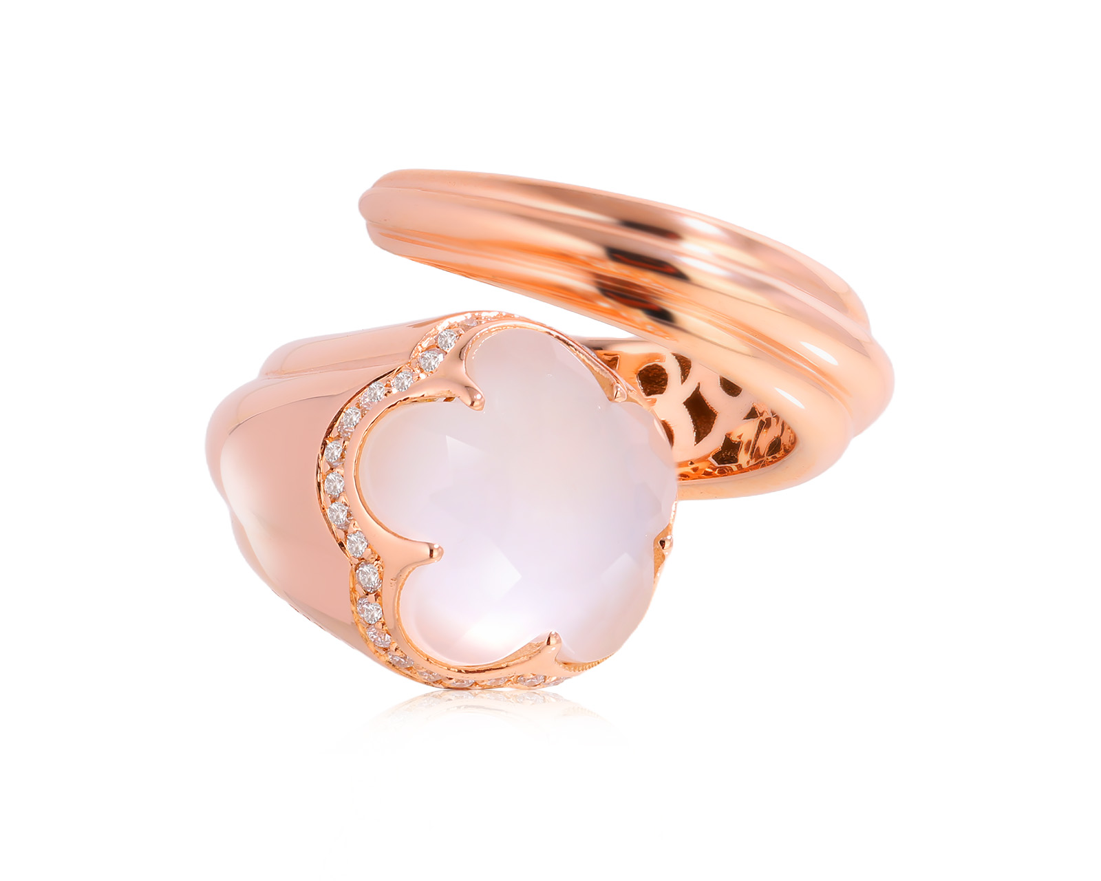 Оригинальное золотое кольцо с кварцем 5.24ct Pasquale Bruni Bon Ton 180825/11