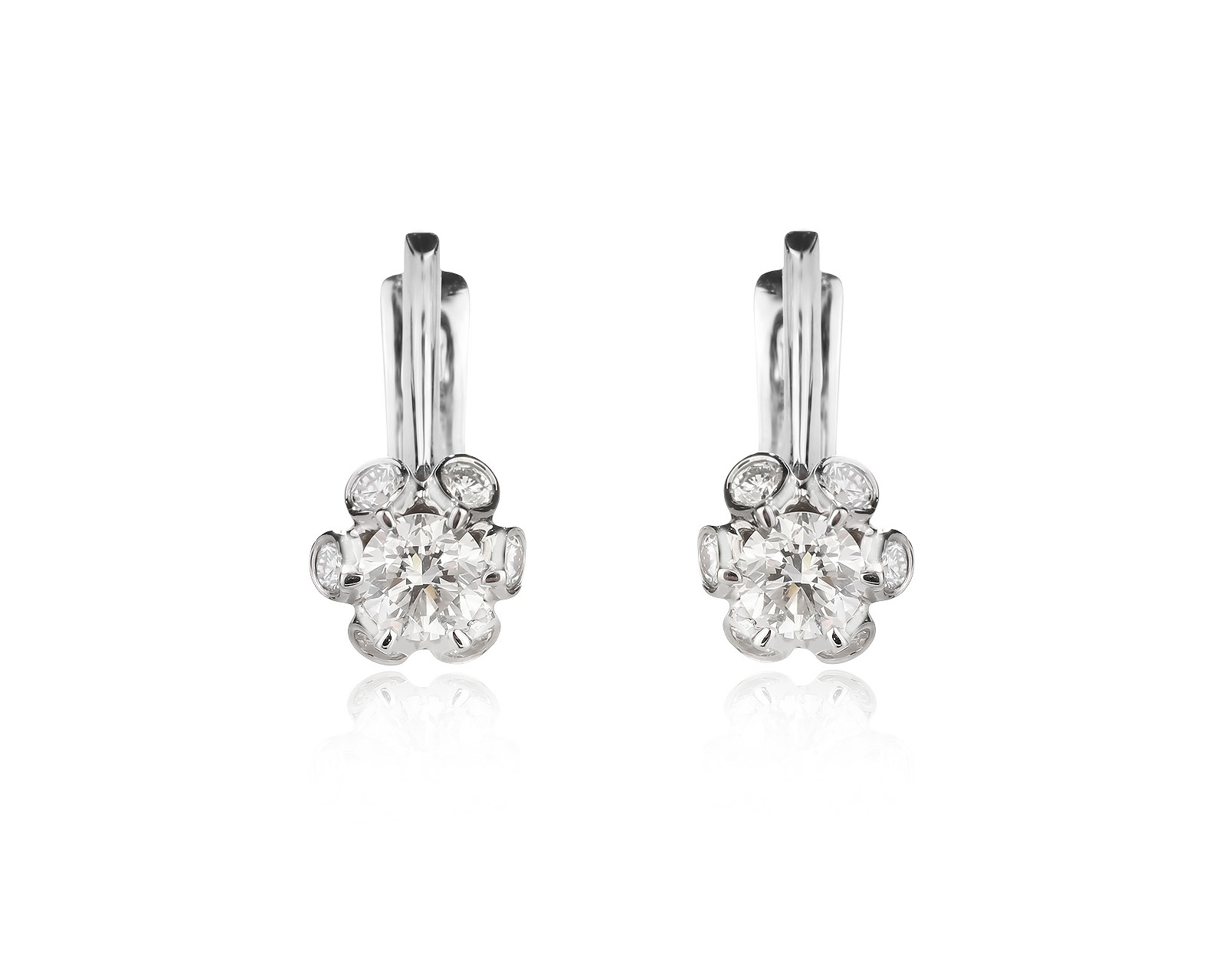 Оригинальные золотые серьги с бриллиантами 0.76ct Constantin Artmayer 040626/КМ356