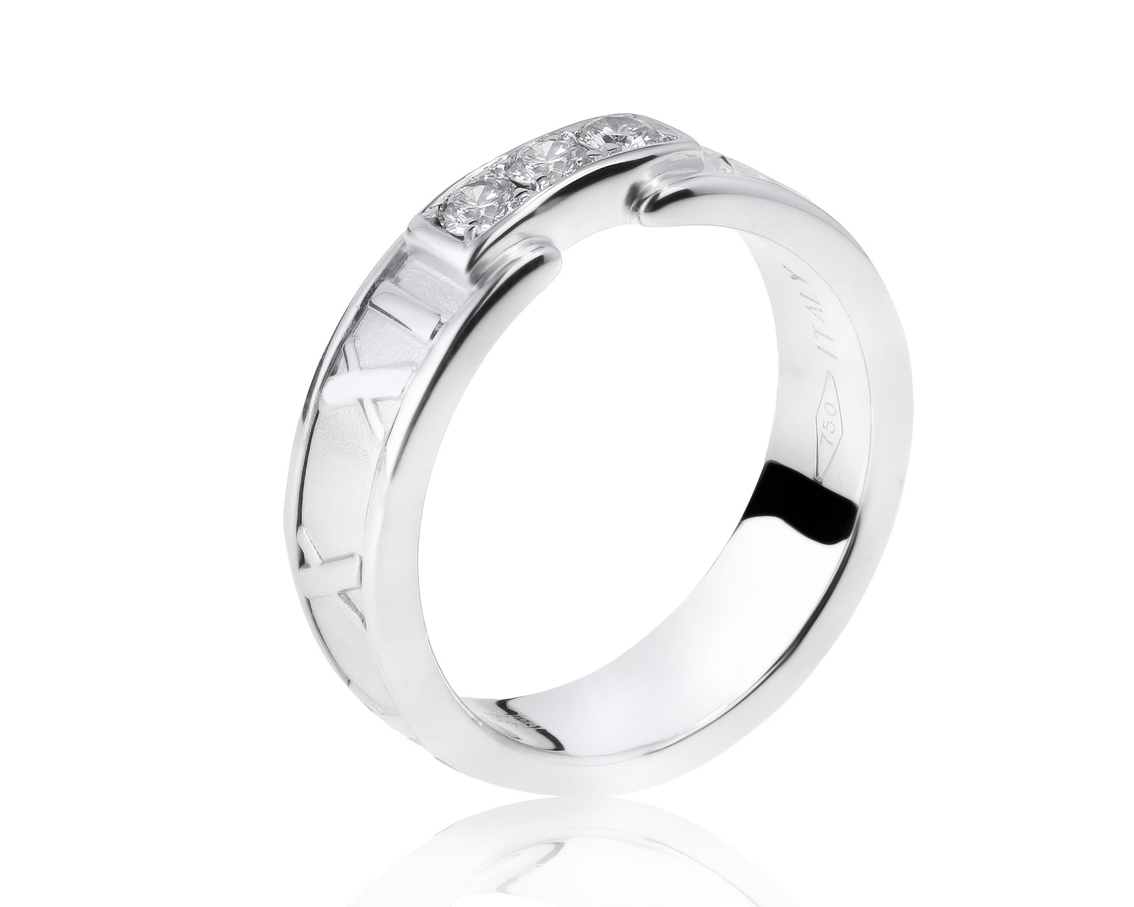 Оригинальное золотое кольцо с бриллиантами 0.18ct Tiffany&Co Atlas 210220/1