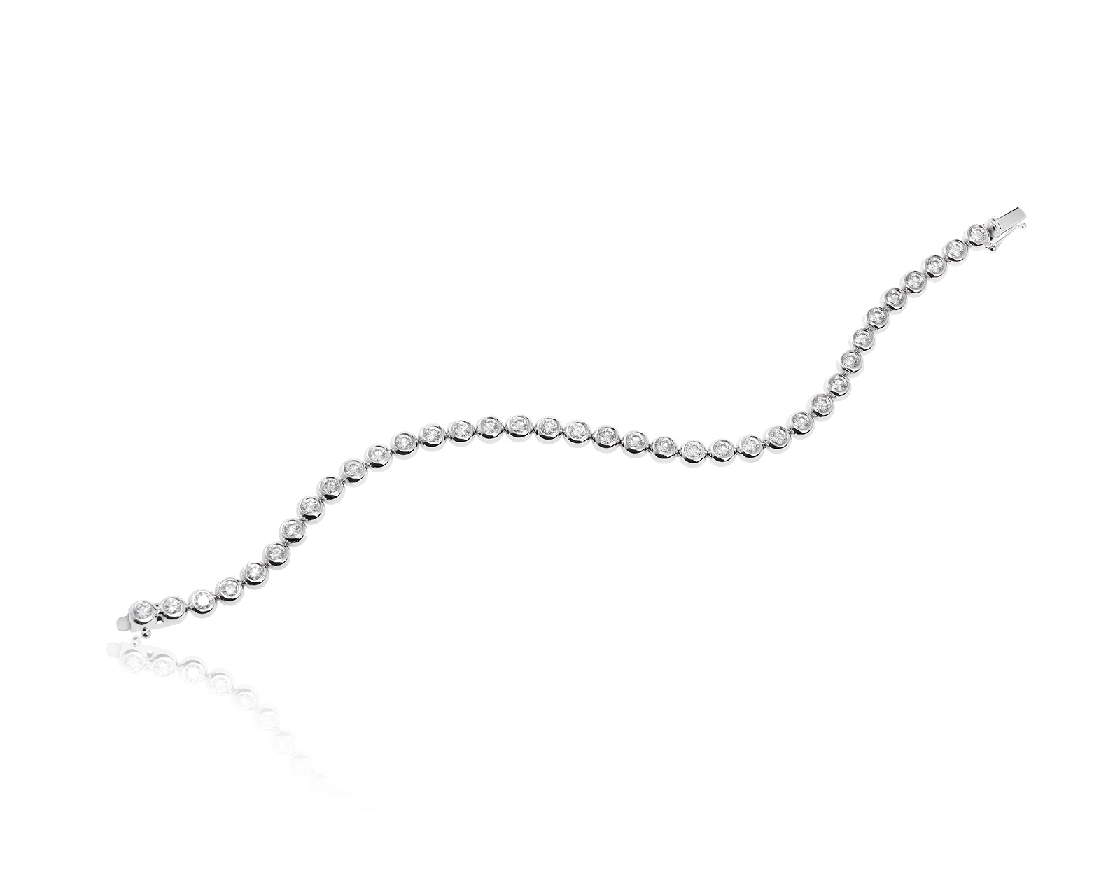 Золотой браслет с бриллиантами 3.32ct