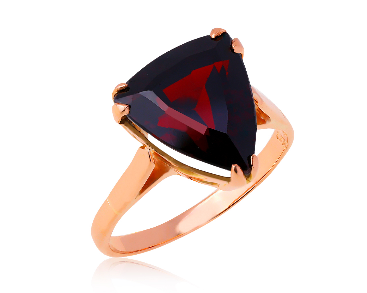 Потрясающее золотое кольцо с гранатом 6.46ct 020720/26