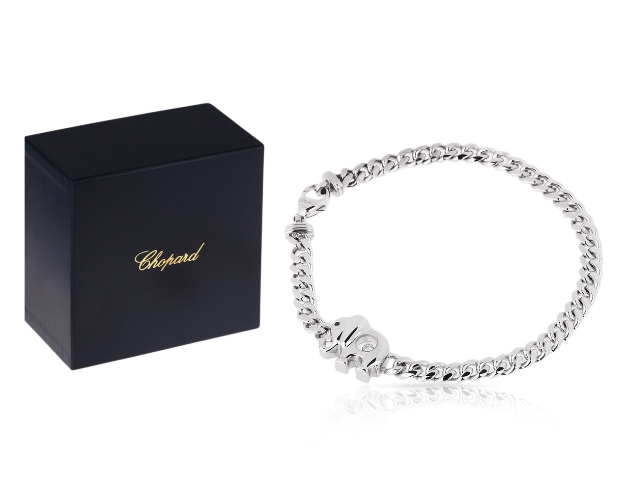 Шикарный золотой браслет Chopard Happy Diamonds 030518/2