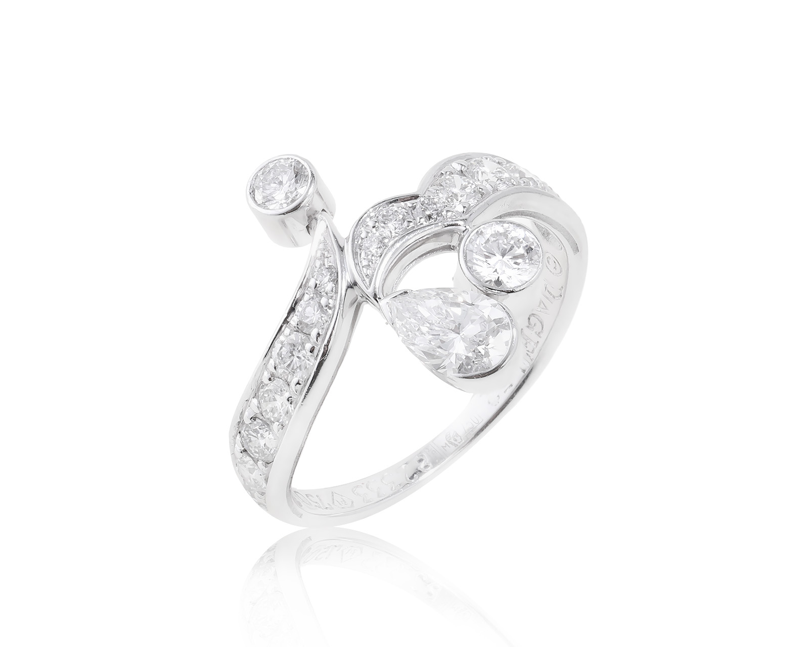 Оригинальное золотое кольцо с бриллиантами 1.14ct Piaget 250523/1