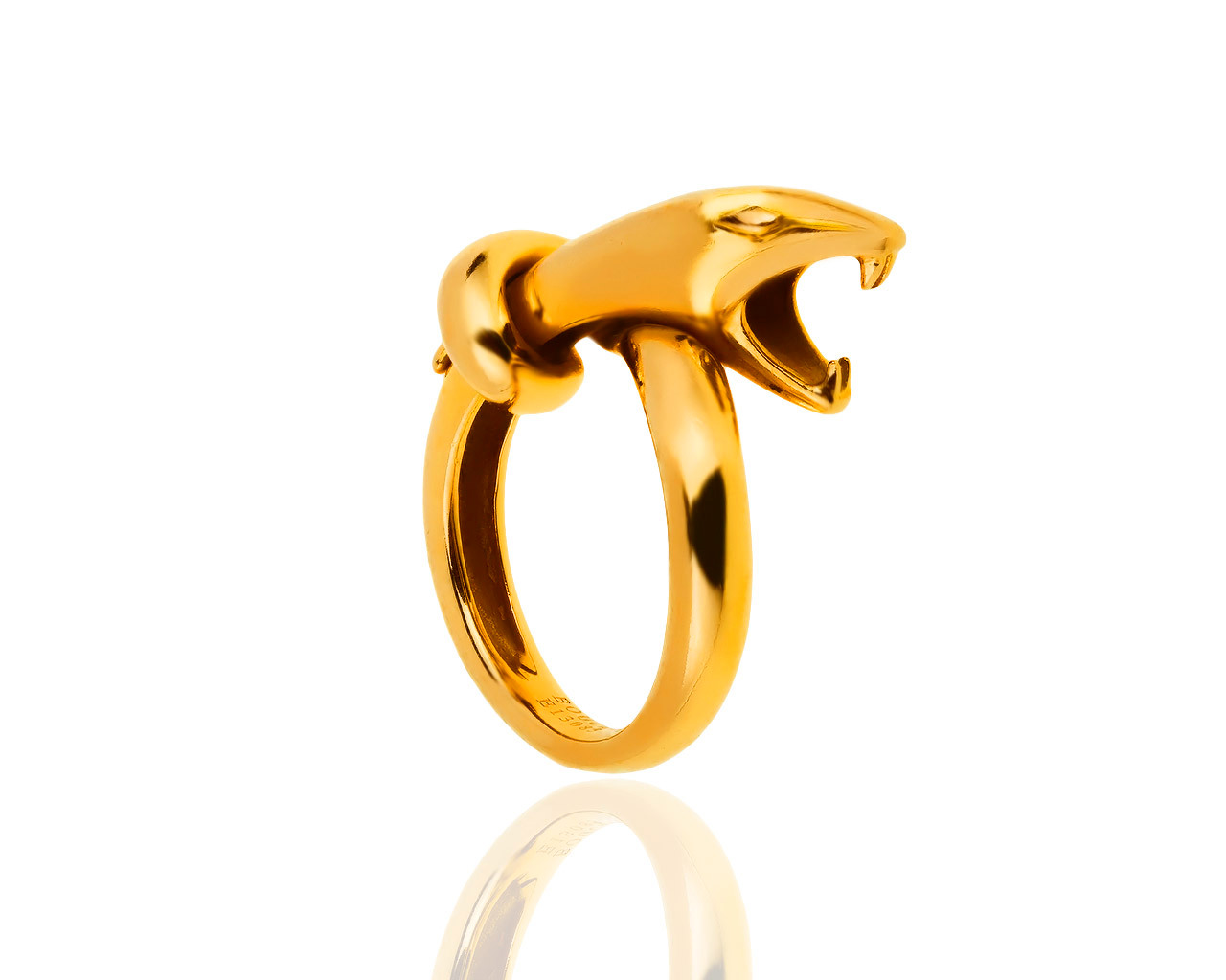 Оригинальное золотое кольцо Boucheron Snake