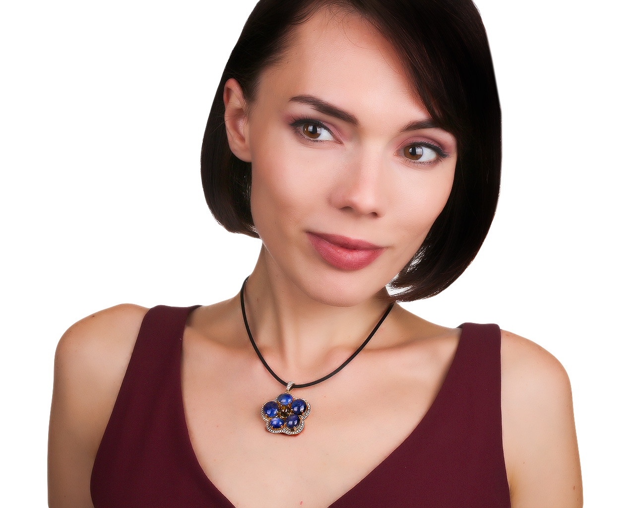 Безупречный золотой кулон с бриллиантами 0.48ct