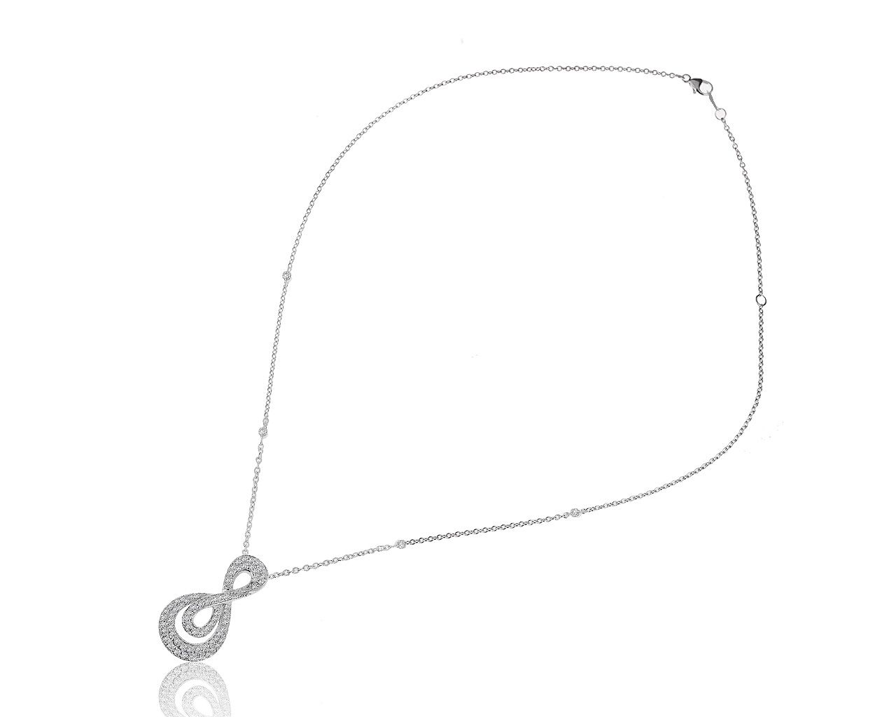 Изящный золотой кулон с бриллиантами 1.01ct