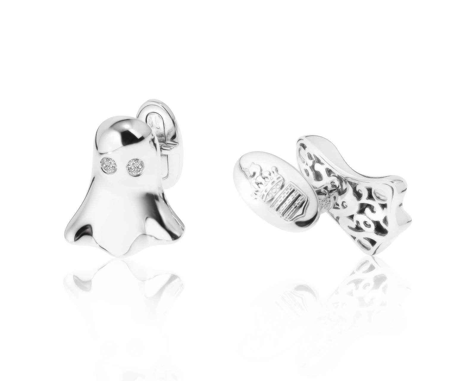 Оригинальные золотые запонки с бриллиантами 0.40ct De Grisogono 270921/5 Оригинальные золотые запонки с бриллиантами 0.40ct De Grisogono 270921/5
