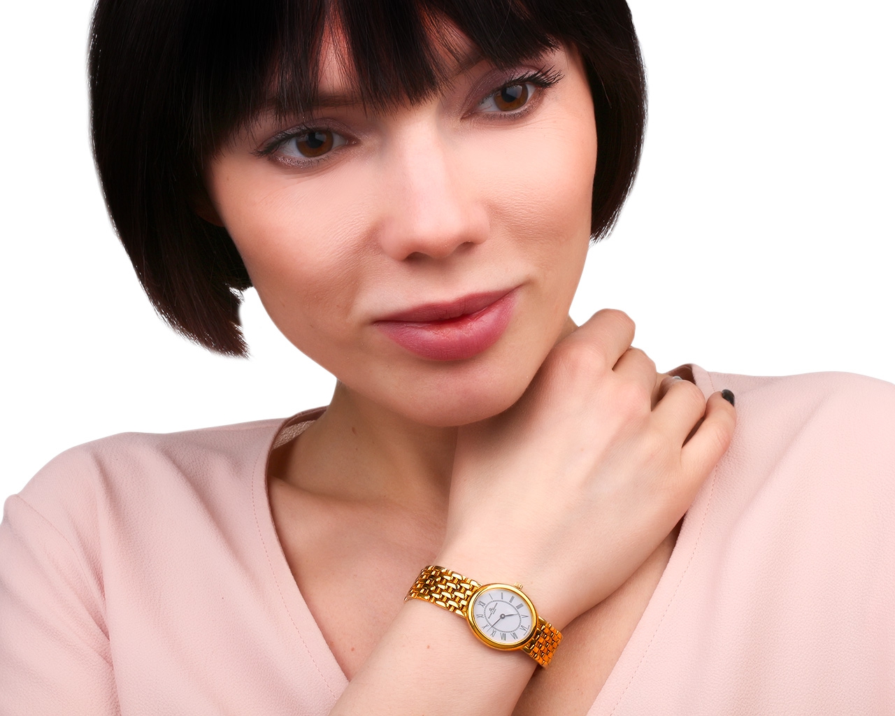 Наручные золотые часы Baume&Mercier
